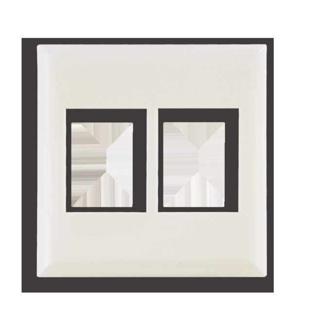 Classic Series 2 Gang White Replacement Cover