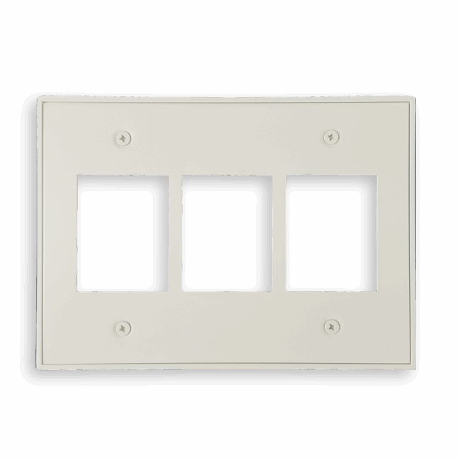 Classic Series 3 Gang Almond Replacement Cover (Metal)