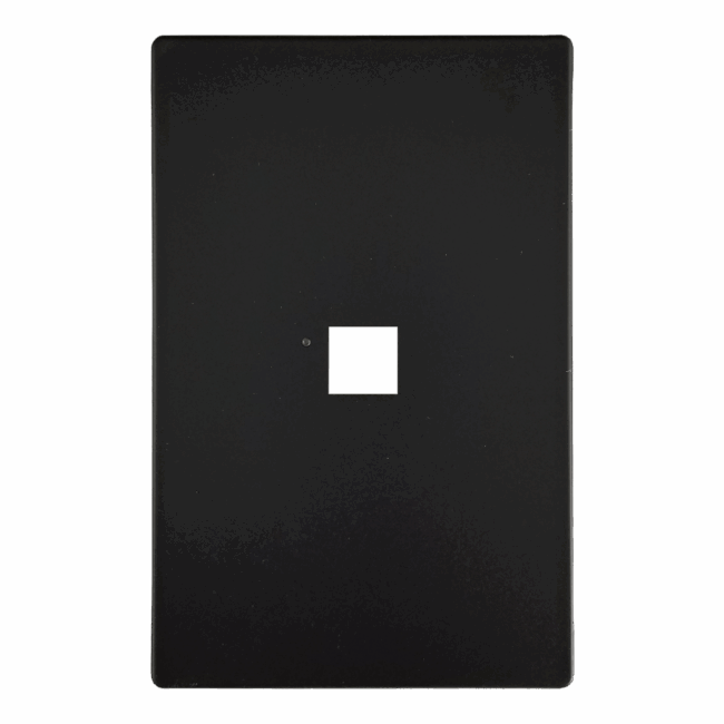 Mystique Series 1 Button/1 LED Black Replacement Cover