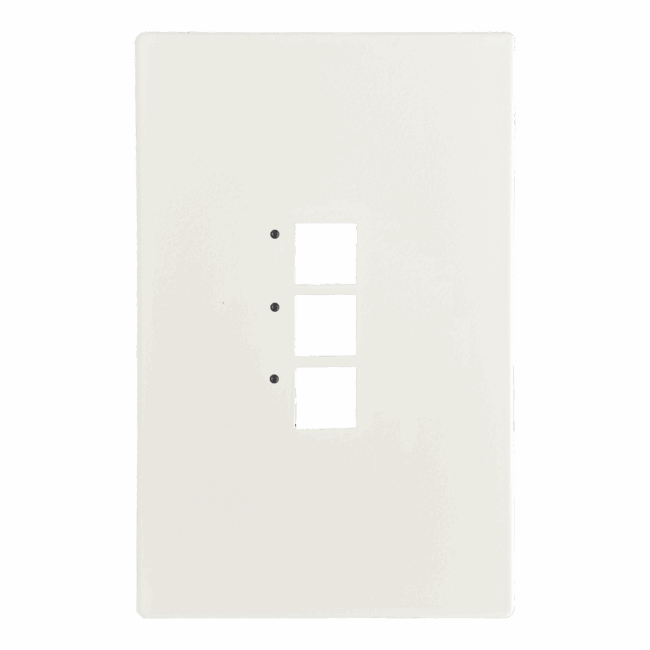 Mystique Series 3 Button/3 LED White Replacement Cover