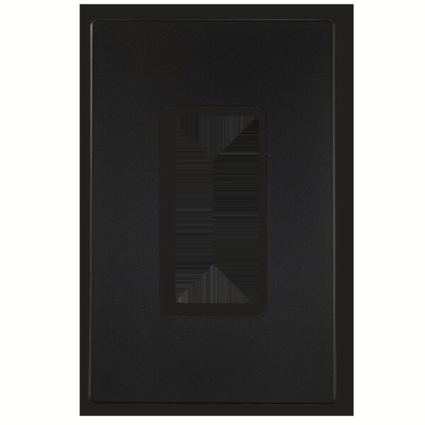 Ultra / Consensio / Innova Series (Decora-sized) 1 Gang Black Replacement Cover