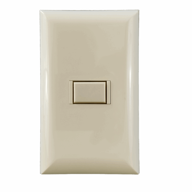 5000 Series 1 Button Almond Wall Switch