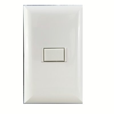 5000 Series 1 Button White Wall Switch
