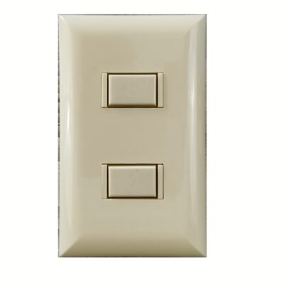 5000 Series 2 Button Almond Wall Switch