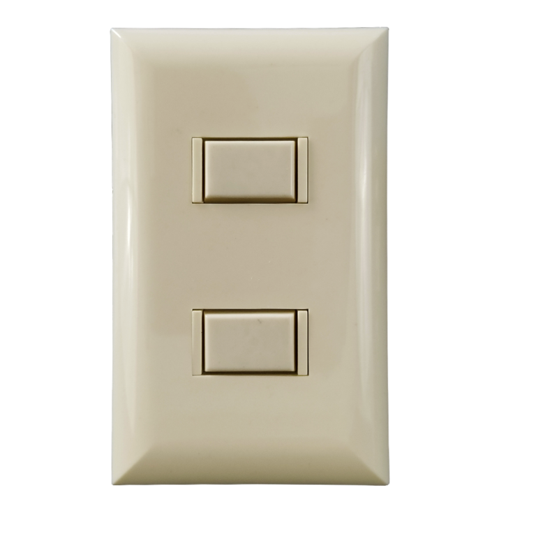 5000 Series 2 Button Almond Wall Switch