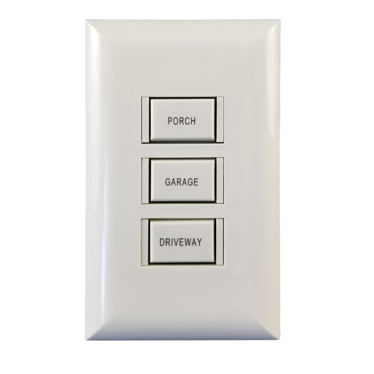 5000 Series 3 Button White Wall Switch - Image 5