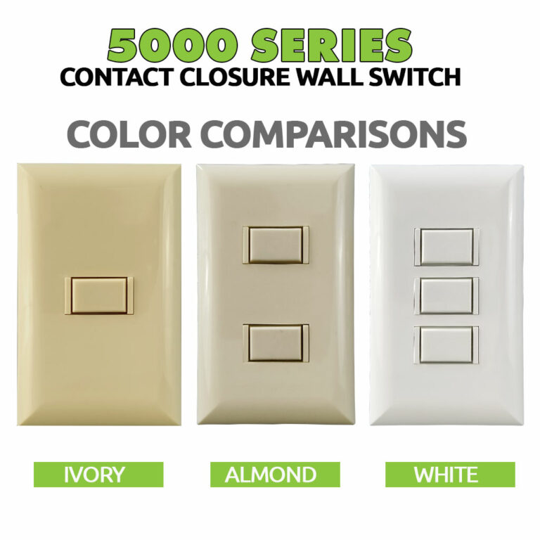 5000 Series 3 Button White Wall Switch - Image 3