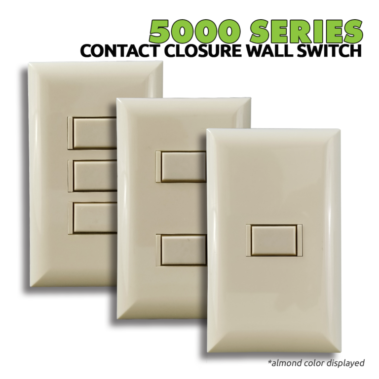 5000 Series 3 Button White Wall Switch - Image 2