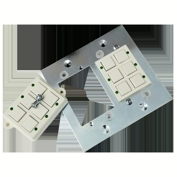 Classic Series 18 Button Ivory w/ Green LED 3 Gang Wall Switch - Image 6