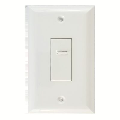 Eclipse Series 1 Button White Wall Switch