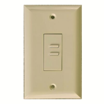 Eclipse Series 2 Button Ivory Wall Switch