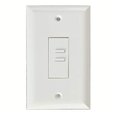 Eclipse Series 2 Button White Wall Switch