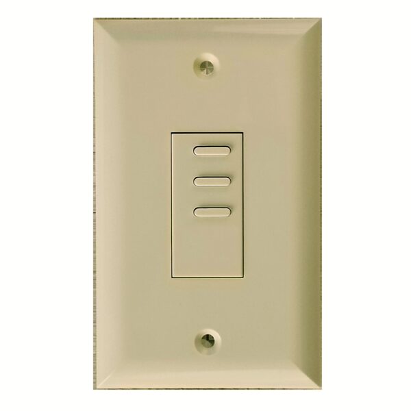 Eclipse Series 3 Button Ivory Wall Switch