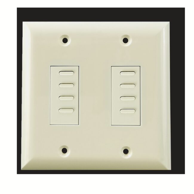 Eclipse Series 8 Button/2 Gang Almond Wall Switch