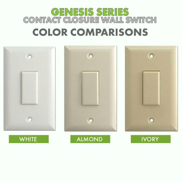 Genesis Series 3 Button Ivory Wall Switch - Image 3