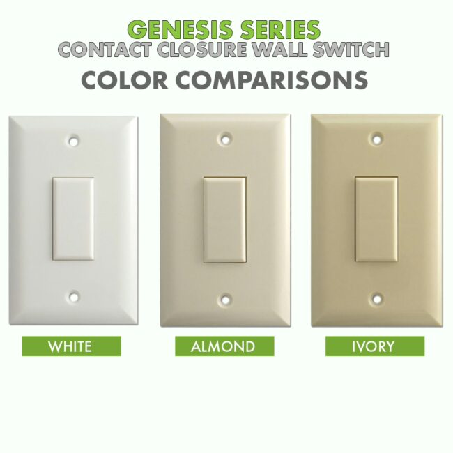 Genesis Series 2 Button Ivory Wall Switch - Image 3