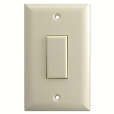 Genesis Series 1 Button Almond Wall Switch