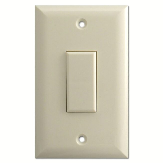 Genesis Series 1 Button Almond Wall Switch