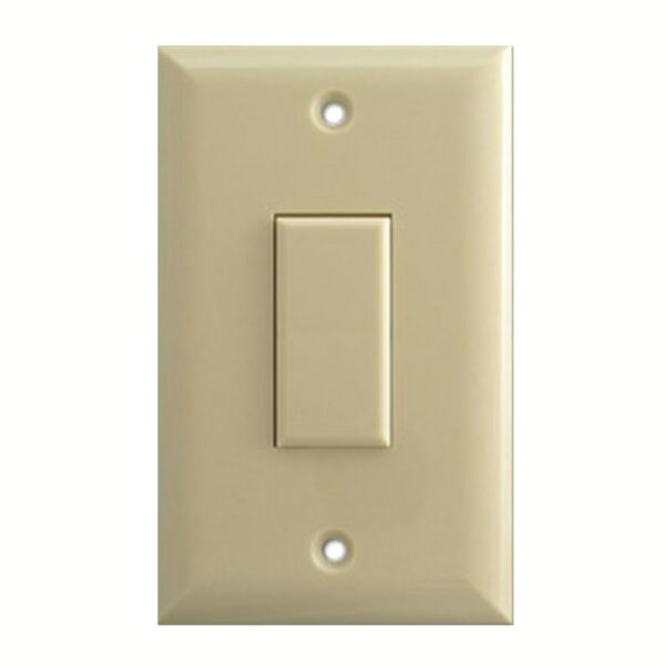 Genesis Series 1 Button Ivory Wall Switch