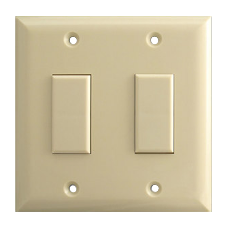 Genesis Series 2 Button Ivory Wall Switch