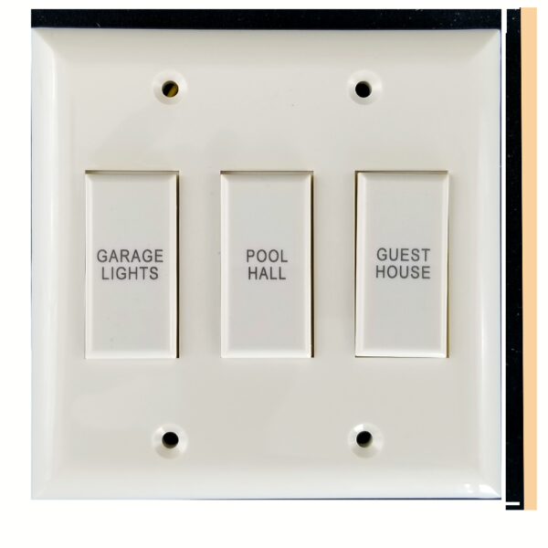 Genesis Series 3 Button Ivory Wall Switch - Image 5