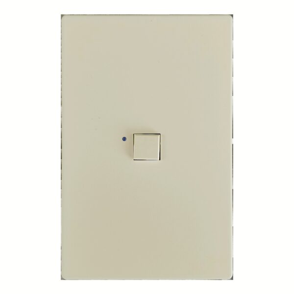 Mystique Series 1 Button Almond w/ Blue LED Analog Wall Switch