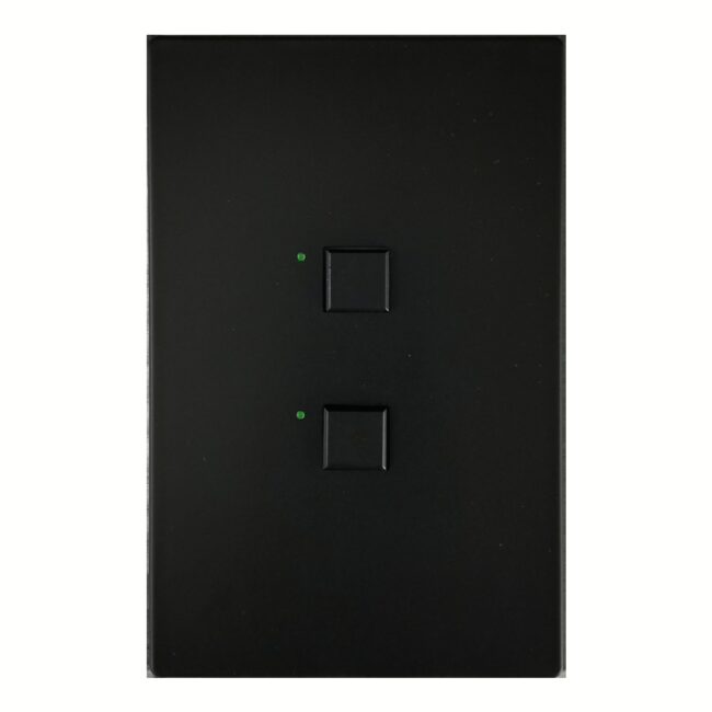 Mystique 2 Button Black BACnet Digital Control Station