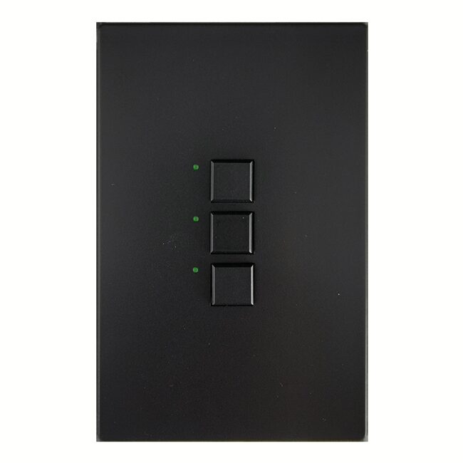 Mystique 3 Button Black 5-Wire Digital Control Station