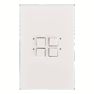Mystique 4 Button White BACnet Digital Control Station