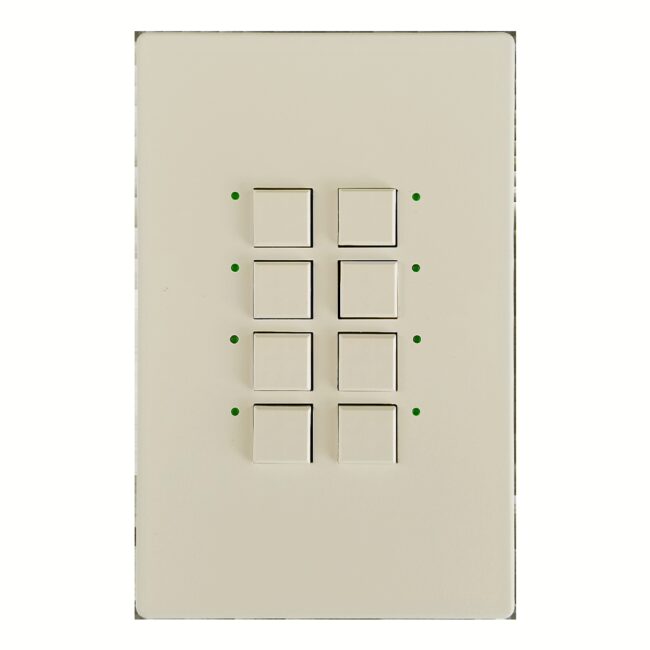Mystique 8 Button Almond BACnet Digital Control Station