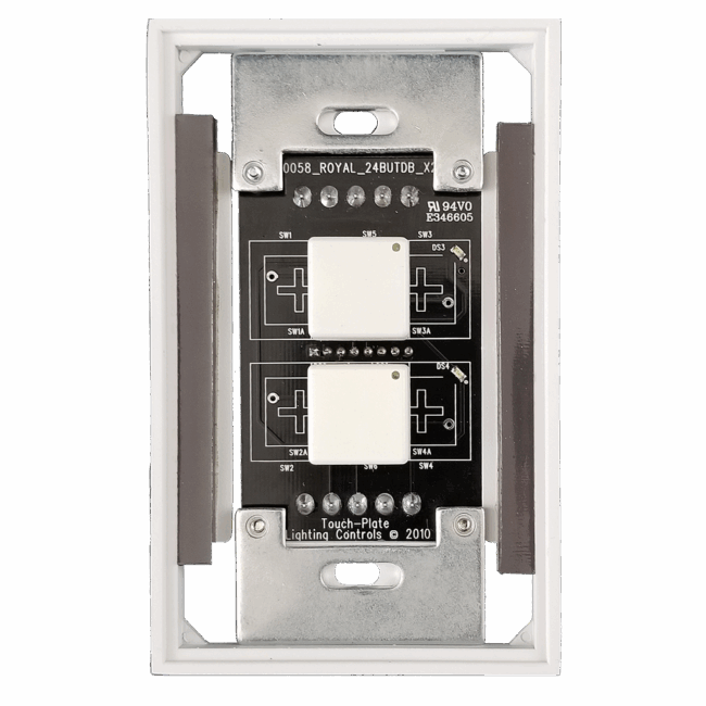 Royal Series 2 Button Almond Wall Switch - Image 5