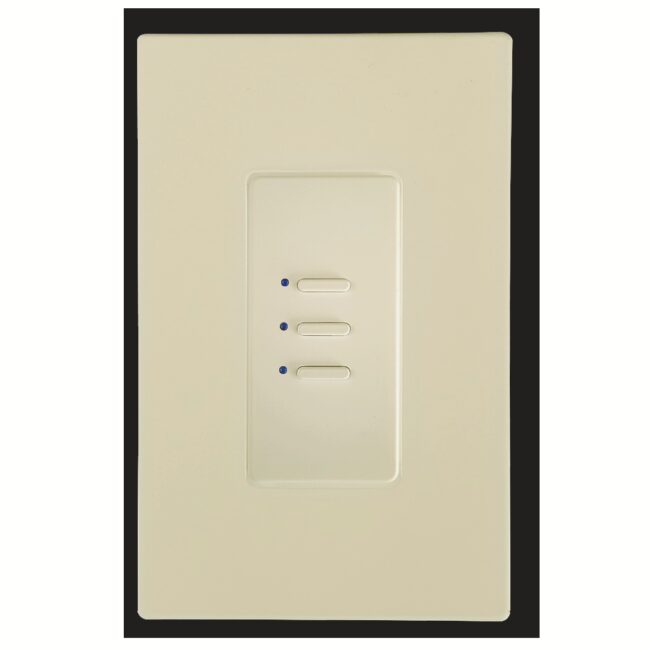 Ultra Series 03 Button Almond w/ Blue LED Analog Wall Switch