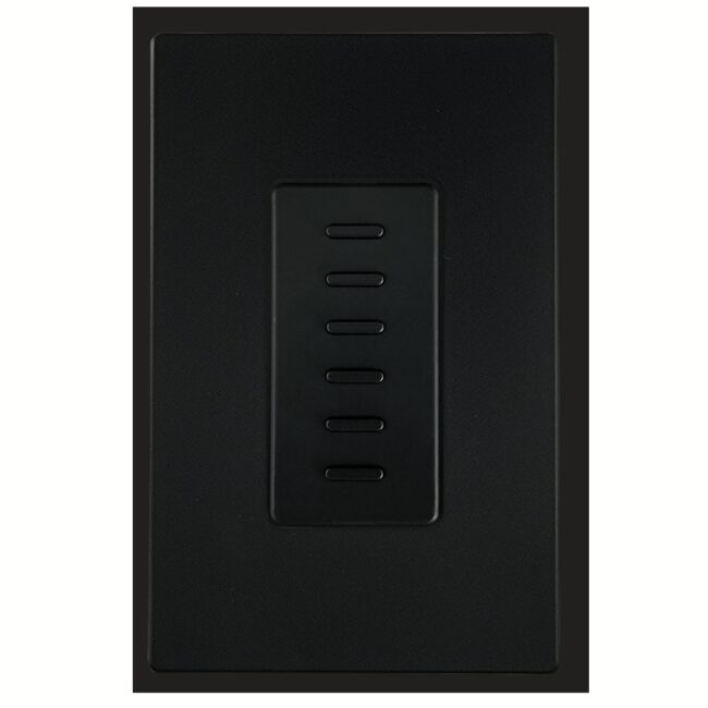 Ultra Series 06 Button Black Analog Wall Switch