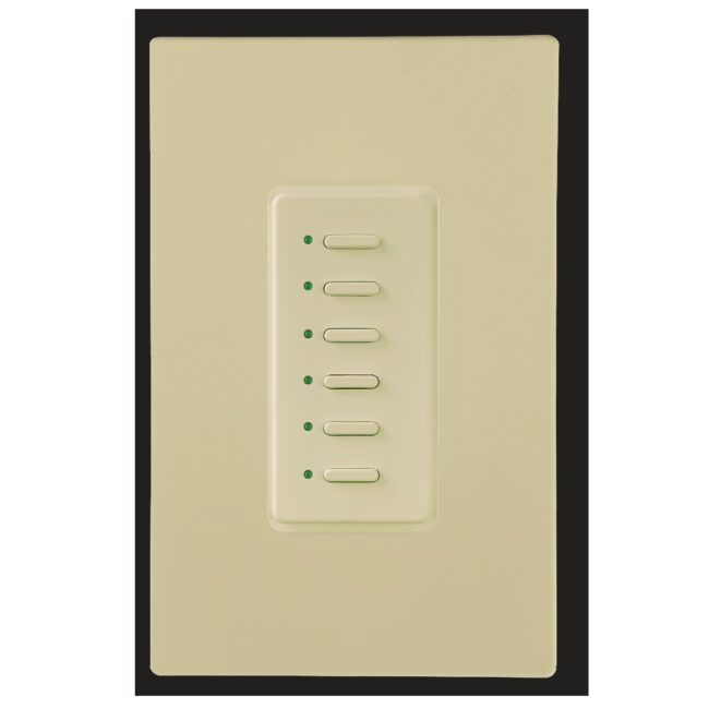 Ultra 6 Button Ivory 5-Wire Digital Control Station
