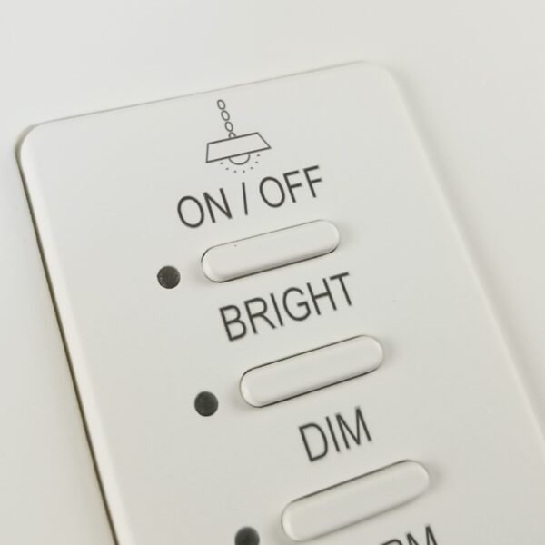Ultra Series 04 Button/2 Gang Almond w/ Green LED Analog Wall Switch - Image 4