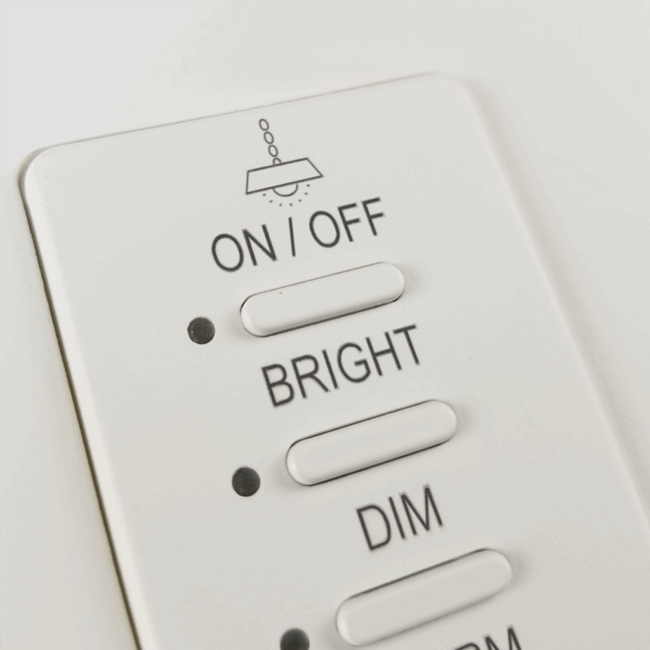 Ultra Series 06 Button Black w/ Green LED Analog Wall Switch - Image 4